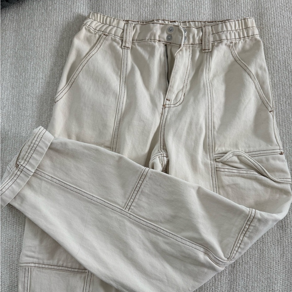 PacSun Women's Light Tan Cargo Pants